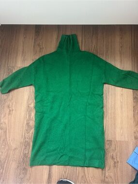 Pomander Place Emerald Green Mini Dress with Turtleneck